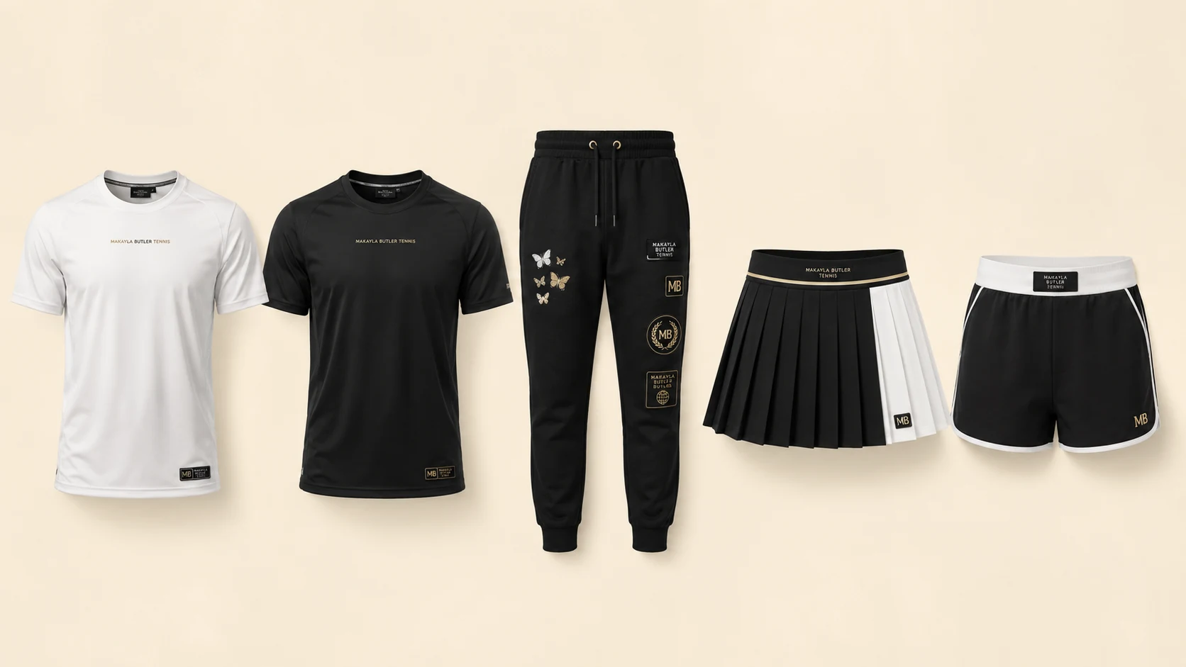Makayla Butler Tennis first apparel collection