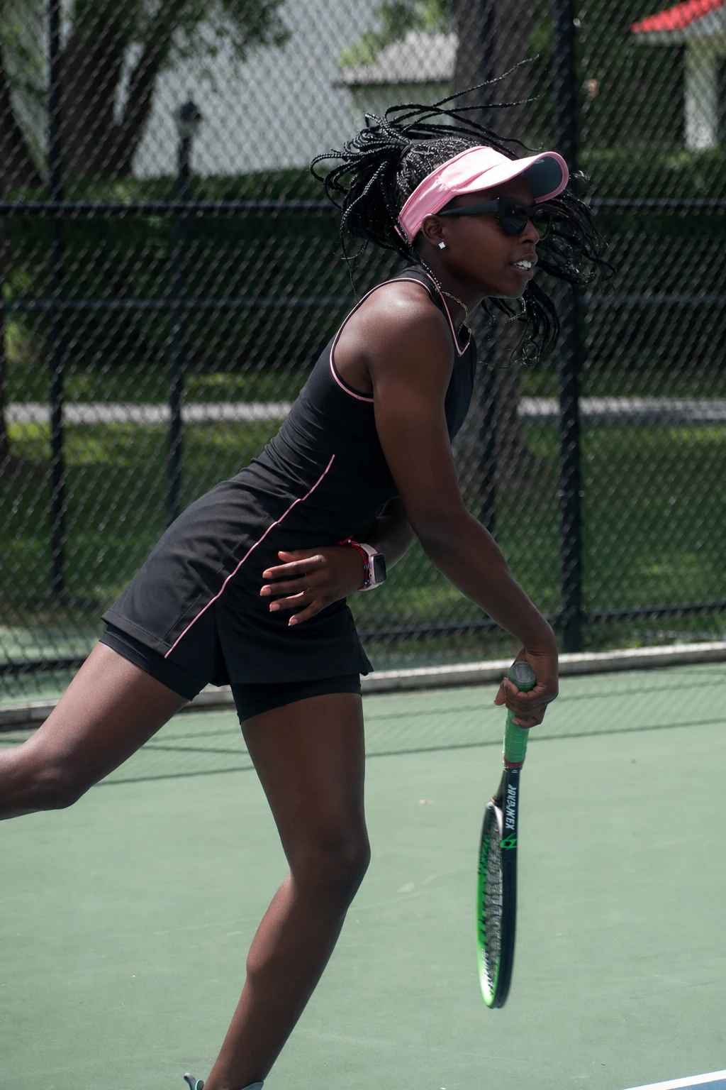 Makayla Butler training on court