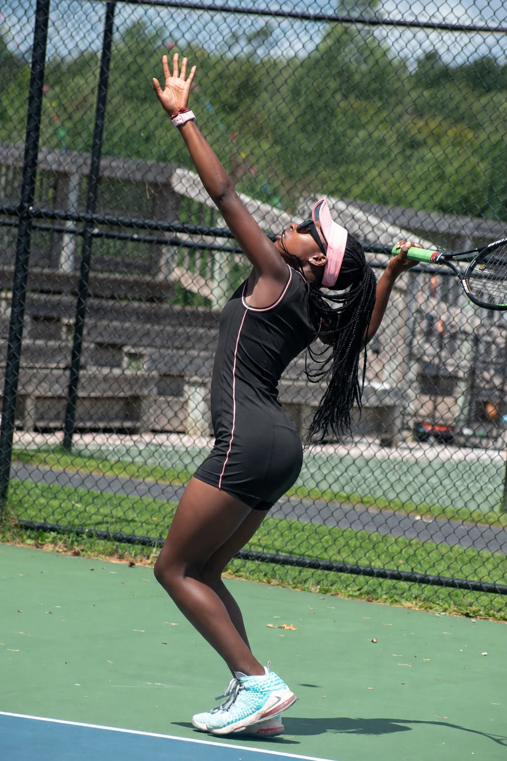 Makayla Butler serving